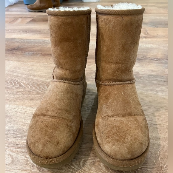 Uggs Size 6 Short Chestnut - Picture 2 of 5